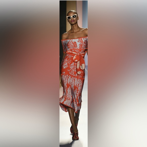 pepa pombo Dresses & Skirts - PEPA POMBO knit floral red and blue sleeveless fold over dress size medium